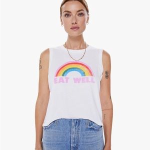 NWT Mother Eat Well Rainbow Tank, size medium